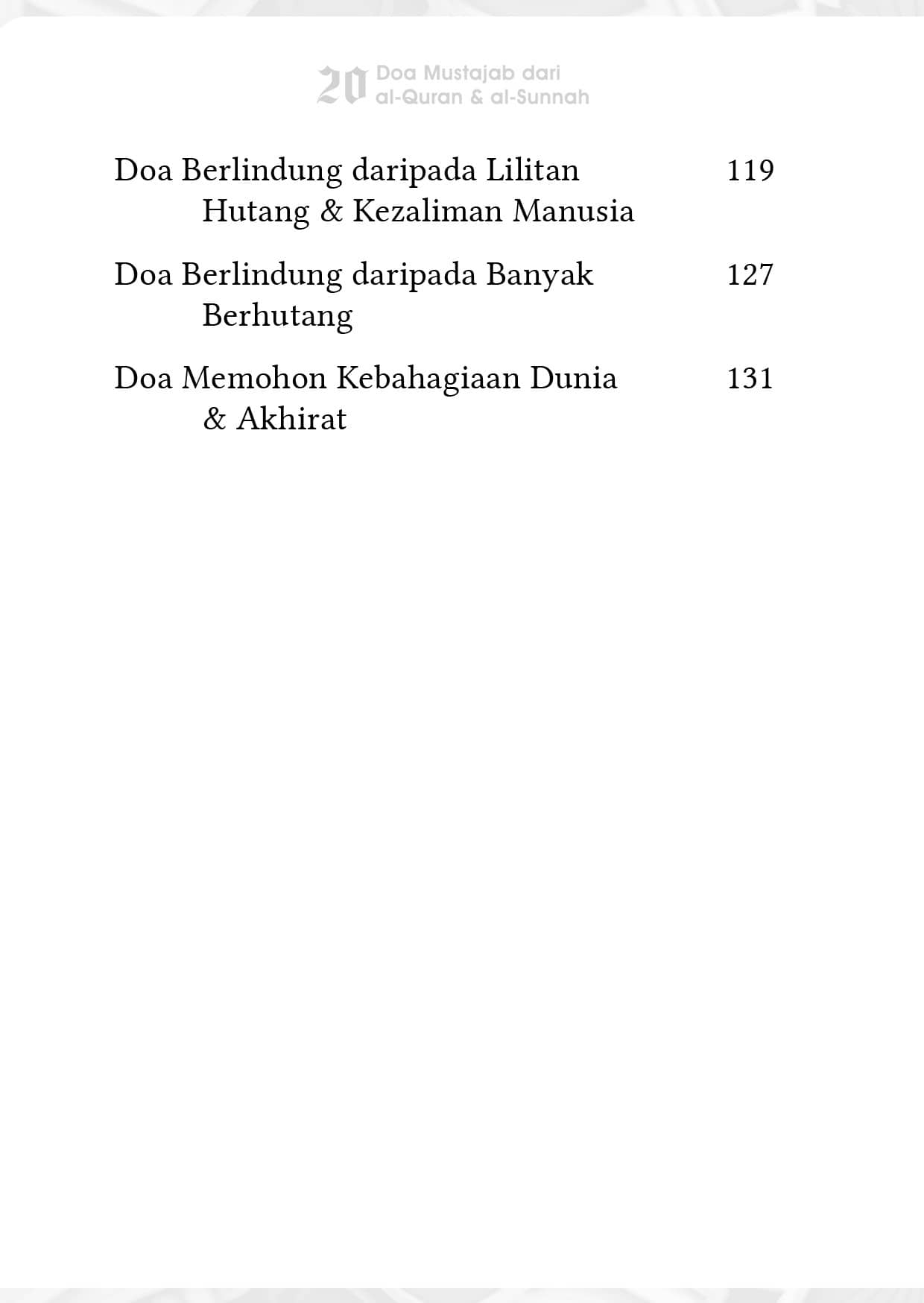 20 Doa Mustajab daripada Al-Quran & Al-Sunnah (Buku Poket) - Image 5