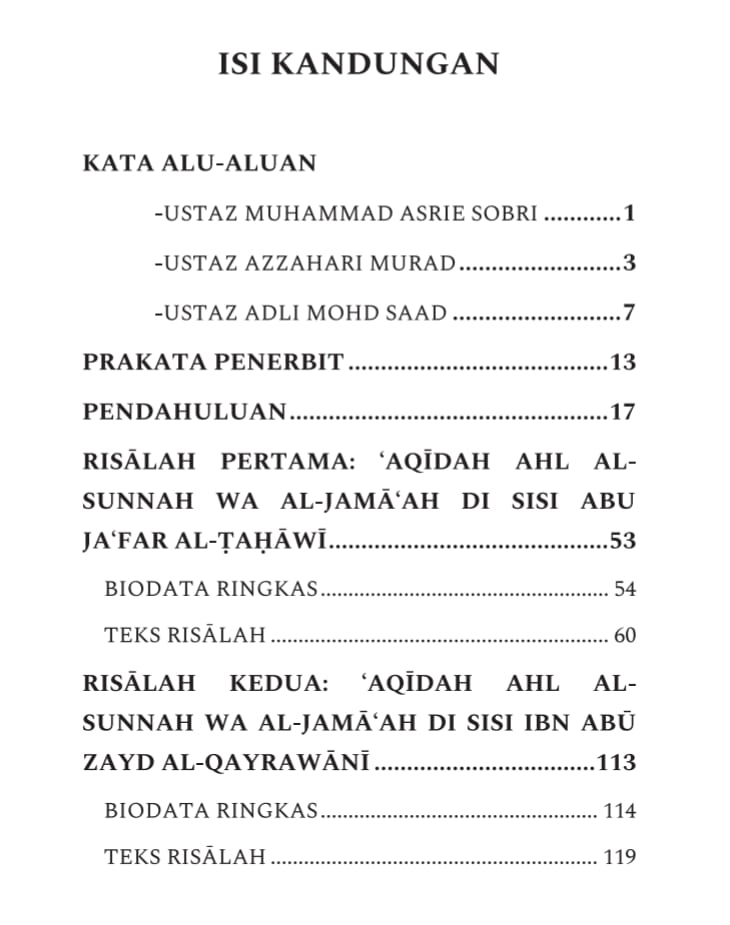 Himpunan Risalah Aqidah 4 Mazhab Ahl al-Sunnah wa al-Jama'ah - Image 2