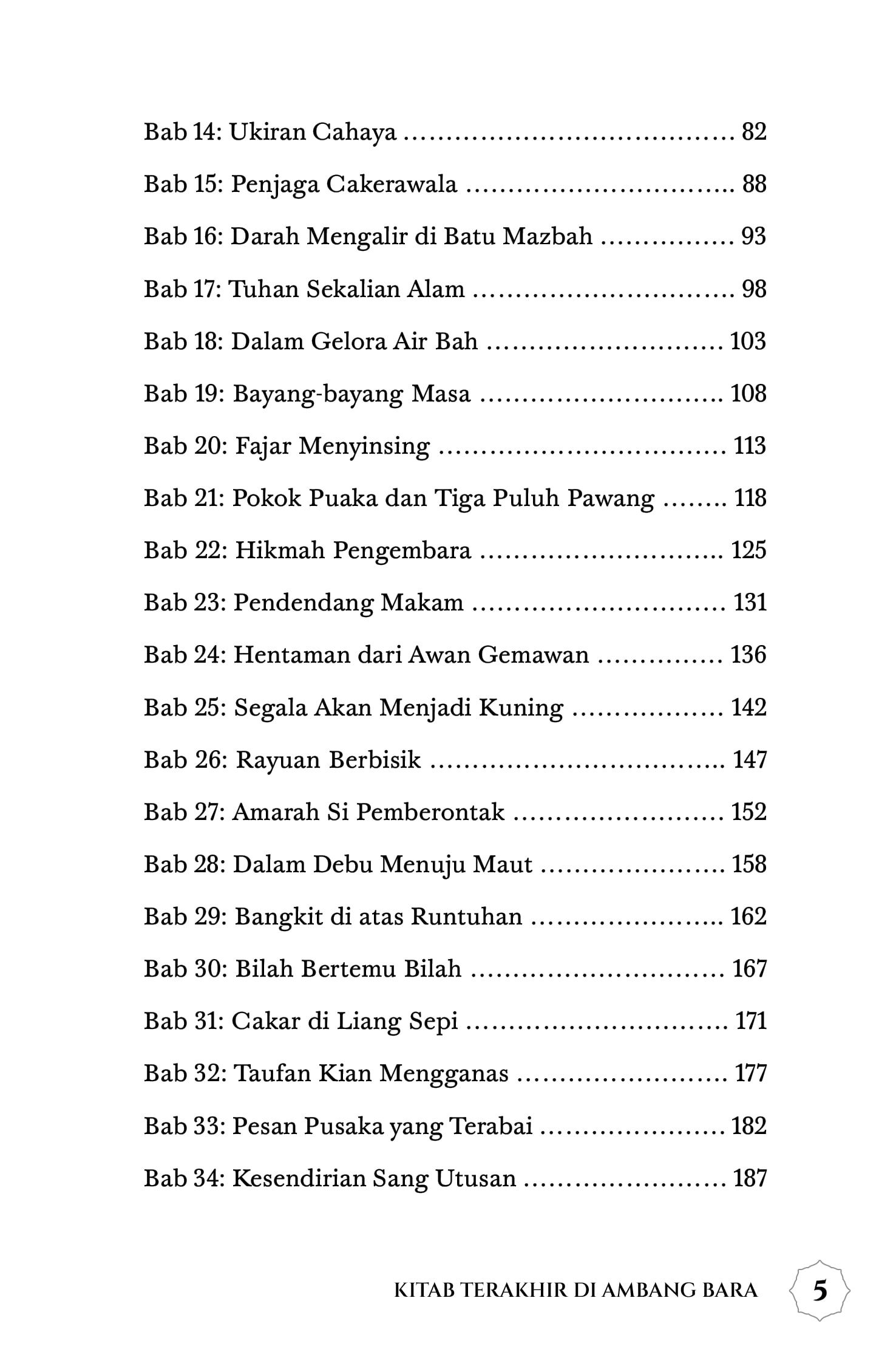 Novel: Kitab Terakhir di Ambang Bara - Image 4