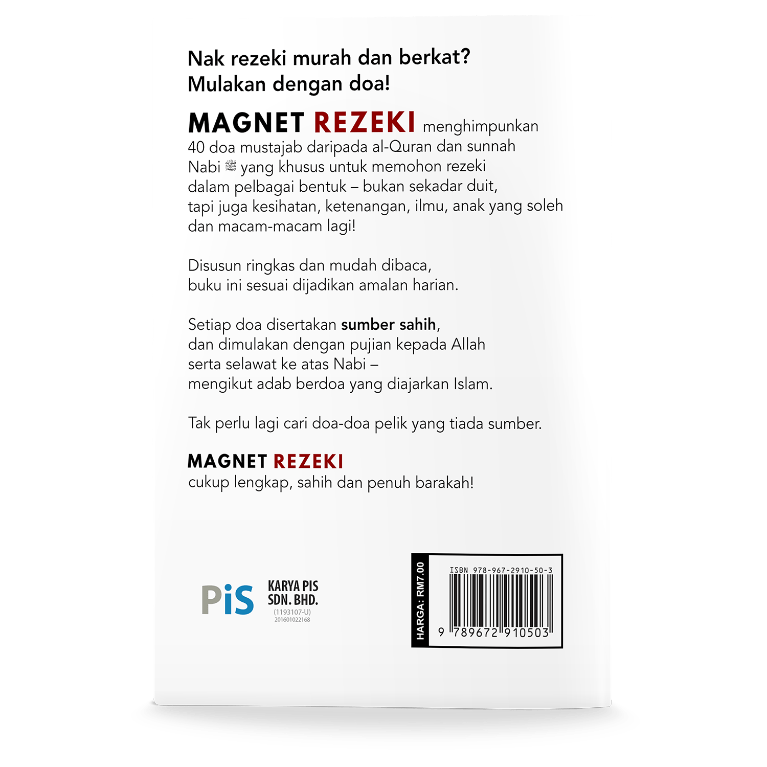 Magnet Rezeki: Koleksi Doa Mustajab Meminta Rezeki daripada al-Quran & Al-Sunnah (Buku Poket) - Image 2