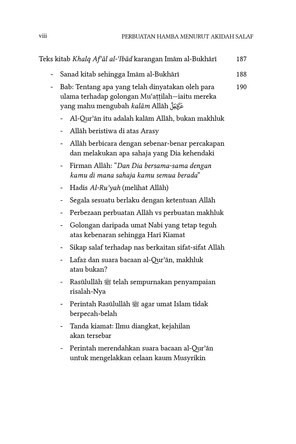 Khalq Af'al al-'Ibad: Perbuatan Hamba Menurut Akidah Salaf - Image 5